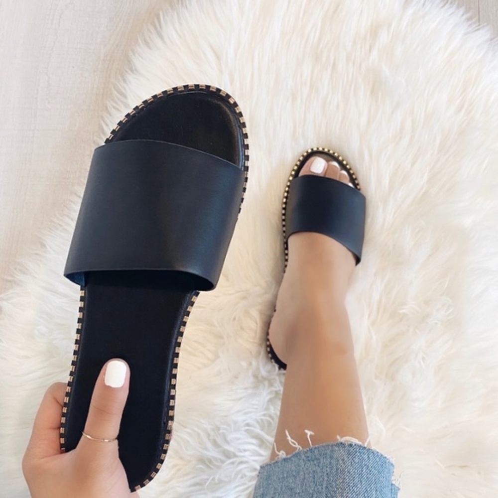 Black Slide Sandal